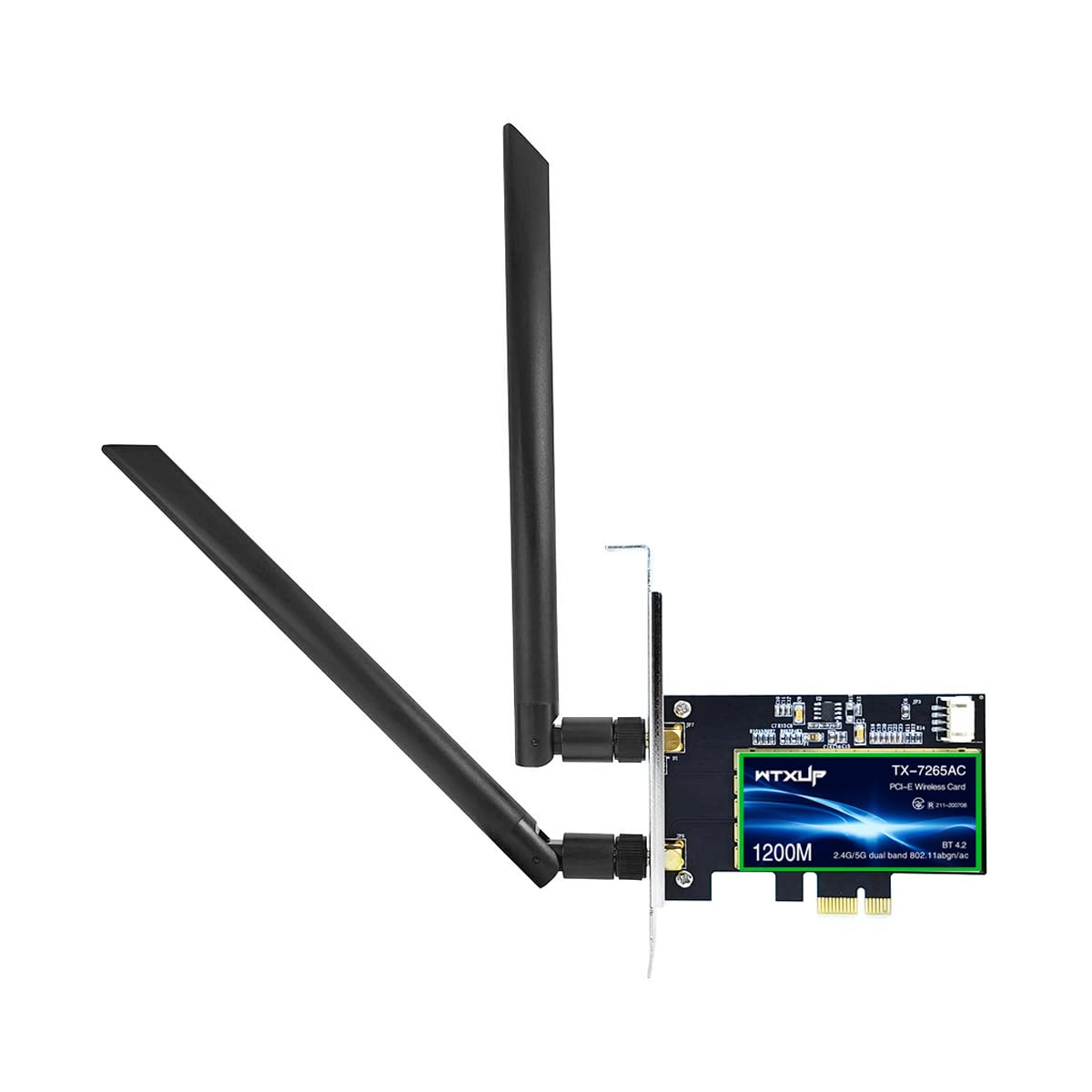 Verilux AC1200 PCIe WiFi Card - AC1200 Wi-Fi Bluetooth 4.2 PCI Express Adapter with Two Antennas, PCIe Network 2-in-1 Interface Card, Dual Band Wi-Fi Wireless PCI-E Adapter Verilux AC1200 PCIe WiFi Card - AC1200 Wi-Fi Bluetooth 4.2 PCI Express Adapter with Two Antennas, PCIe Network 2-in-1 Interface Card, Dual Band Wi-Fi Wireless PCI-E Adapter